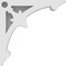 Ekena Millwork Sellek Architectural Grade PVC Corbel, 1 7/8"W X 6"D X 6"H CORP01X06X06SK - alternate 3